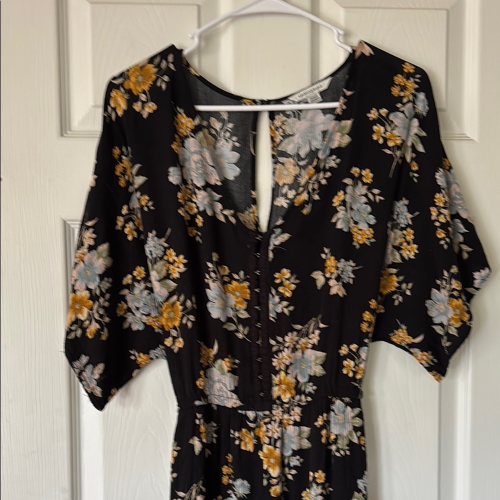 Vintage American Eagle Outfitters Puff Sleeve Pantsuit Size M